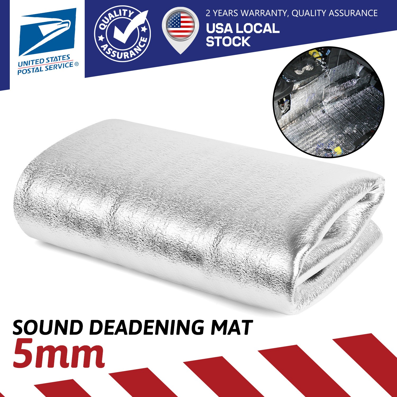 79″x39″ Engineered FOIL Reflective Foam Core Insulation RADIANT BARRIER Mat 5mm
