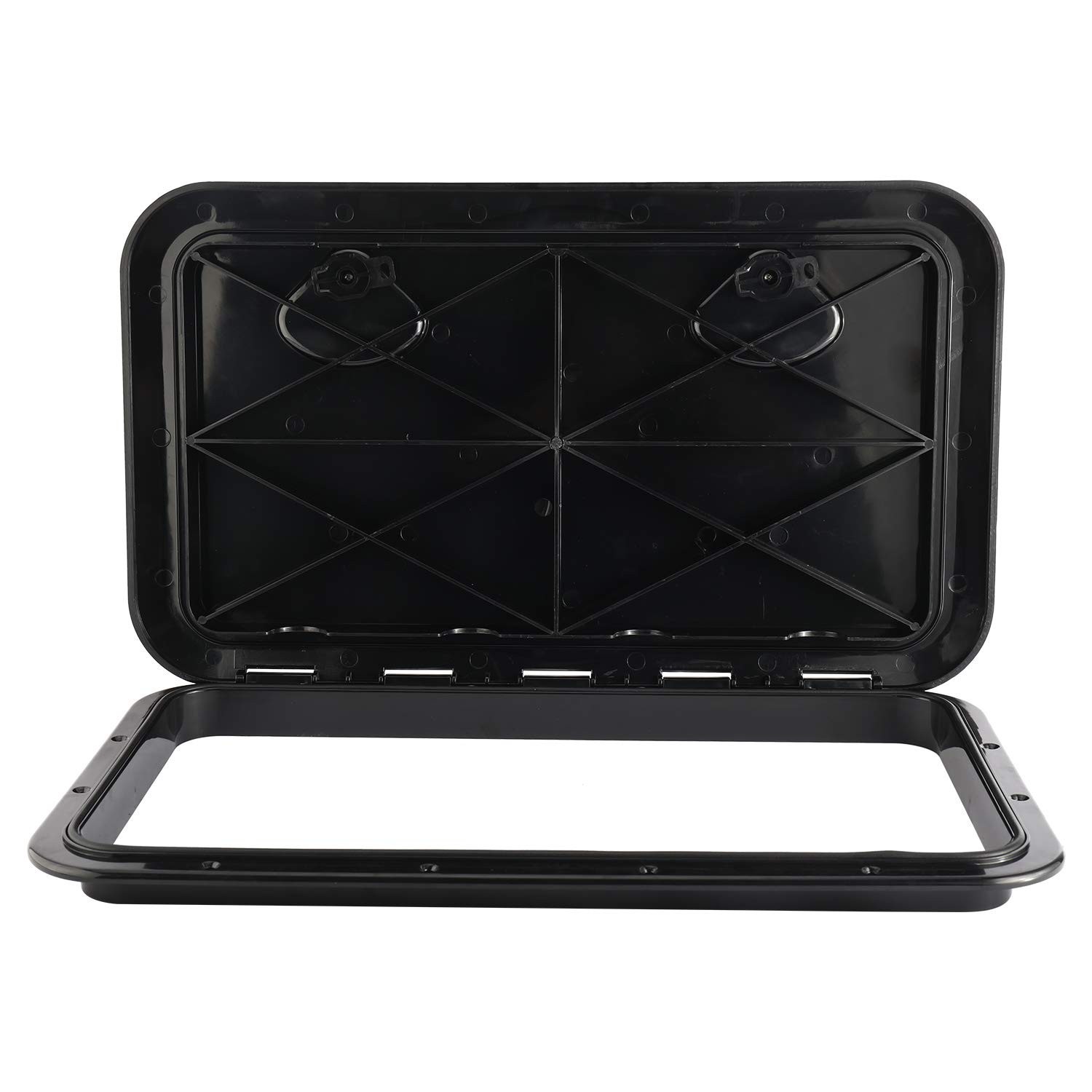 YaeMarine Marine Boat Deck Access Hatch & Lid for Boat Marine Caravan RV Black