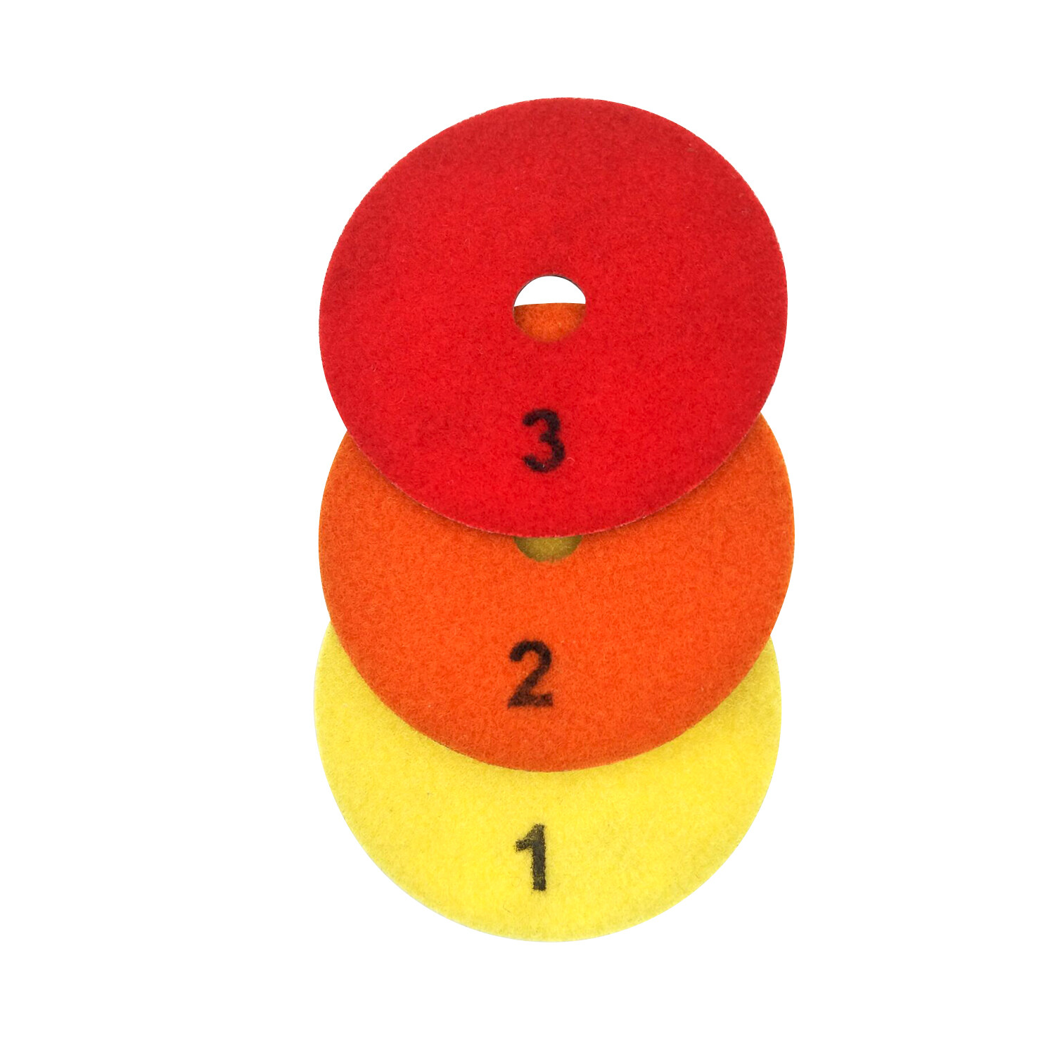 3pcs Dry Diamond Polishing Pads 4 Inch Set Kit Marble Concrete Granite L9C1