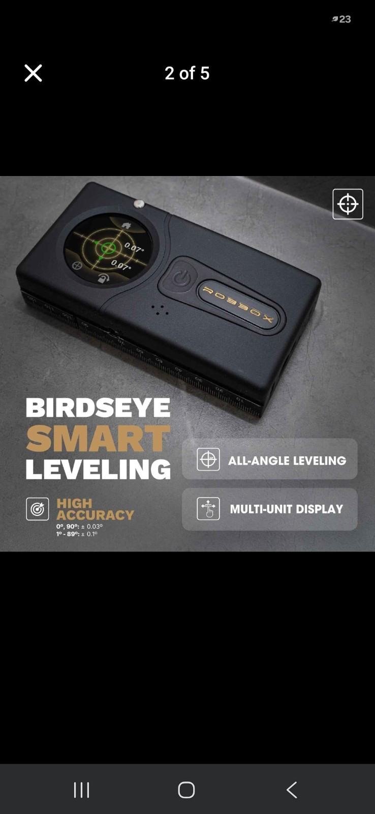 Robbox sennses pro unit digital laser measuring