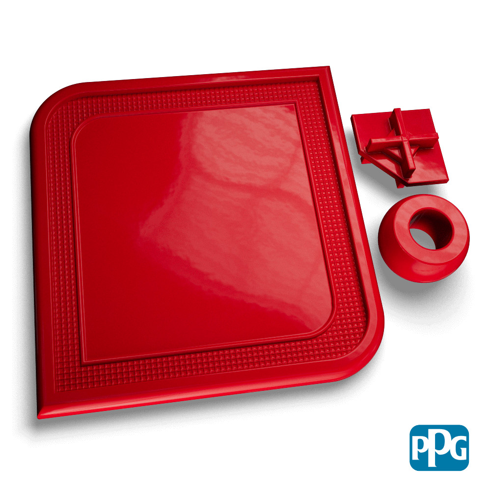 PPG | RAL 3020 TRAFFIC RED Powder Coating Powder (PCTT60166) 1 LB.