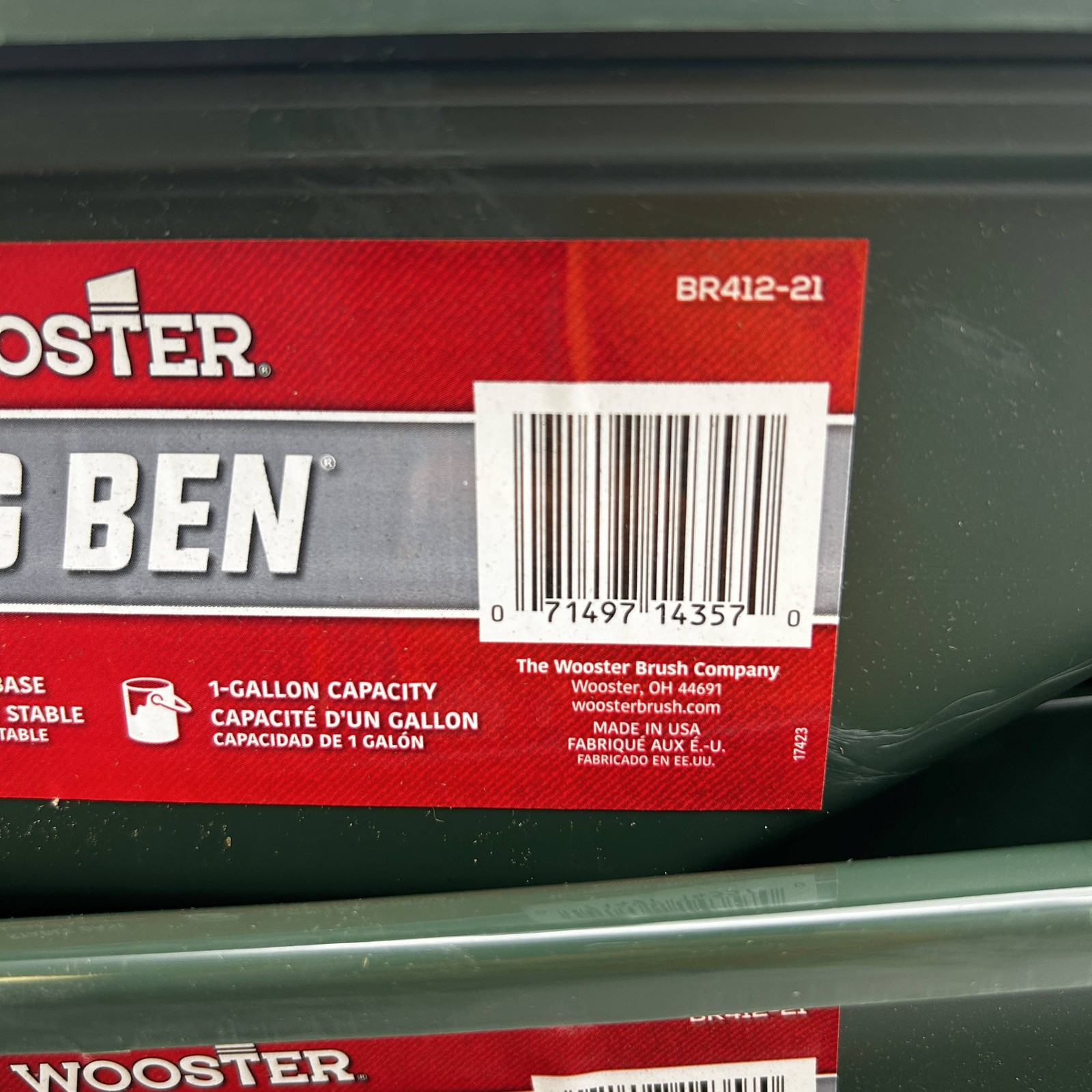 Wooster Brush Company BR412 Big Ben Paint Tray 21″ 1 Gallon Capacity Pk of 6