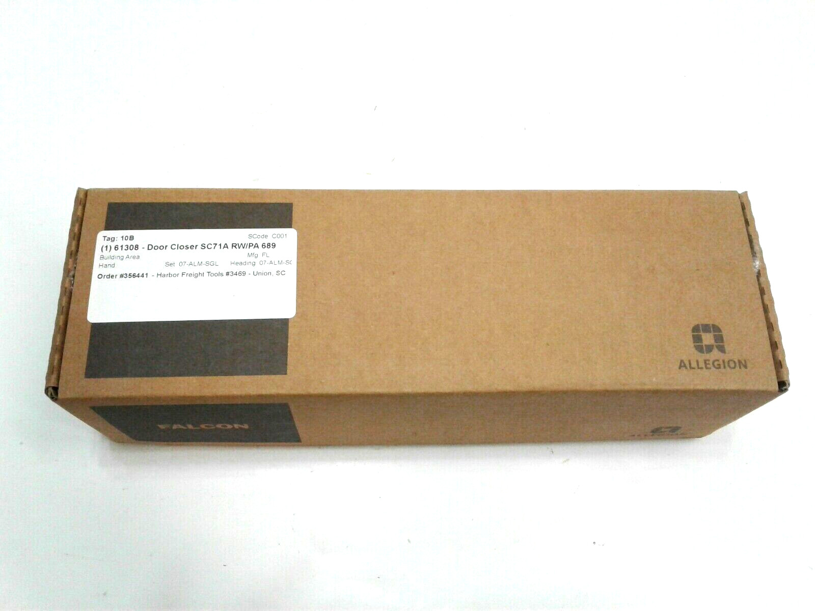 Falcon 61308 Door Closer SC71A RW/PA 689AL Set 07-ALM-SGL Regular Arm Full Cover