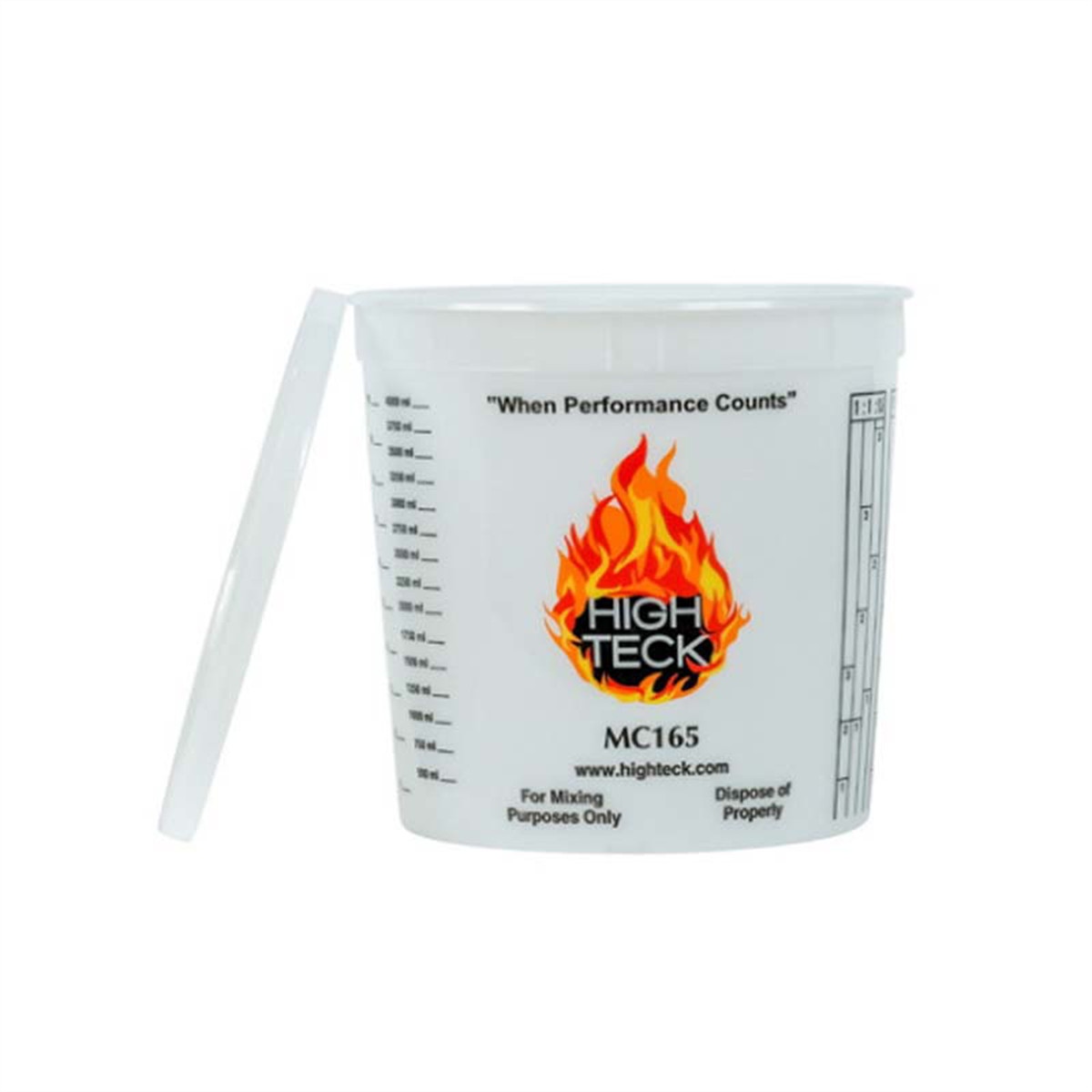 High Teck Products MC165L Lid, Polypropylene, For 5 qt Mixing Cups HIT.MC165L