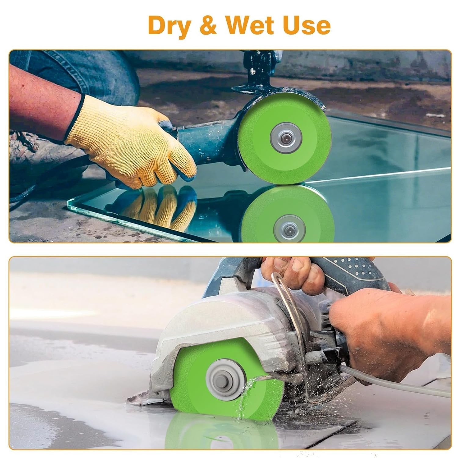 6Pk 4.5″ Diamond Brazed Glass Tile Cutting Blade Marble Ceramic Angle Grinder