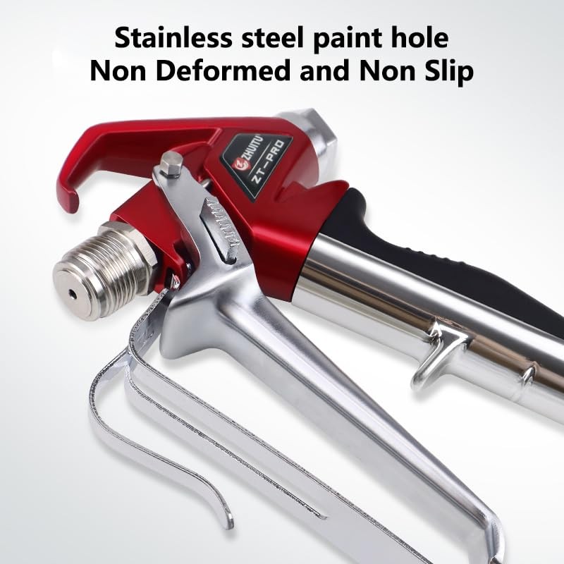 Zhuitu Airless Paint Spray Gun High Pressure 4000 Psi Reversible 517 Nozzle Tip