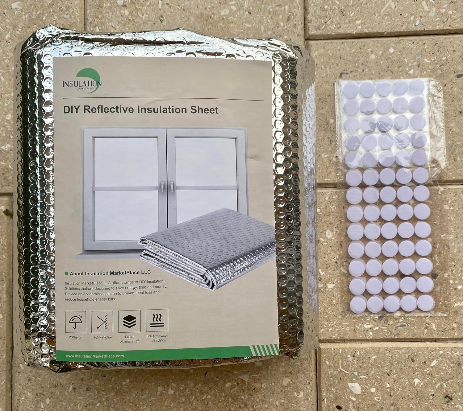 INSULATION MARKETPLACE – 48″ x10ft DIY Bubble Core Reflective Insulation Sheet,
