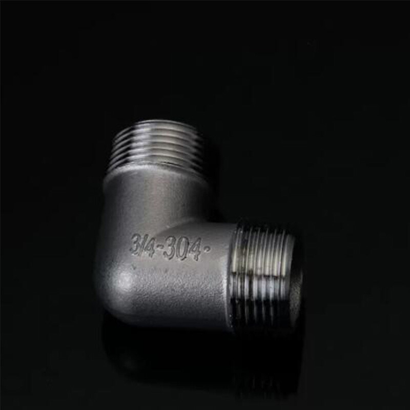 BSP 304 Stainless Steel 45°/90° Elbow Adaptors Pipe Fittings Connector Full Size