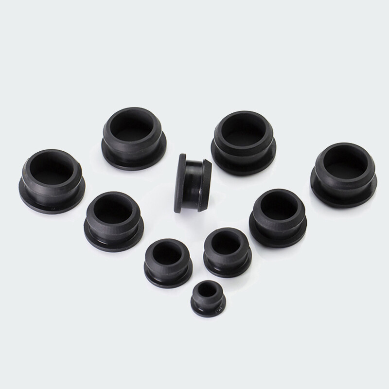 Black Snap-on Silicone Plugs Blanking End Cap Pipe Tube Insert Bung 2.5mm-50.6mm