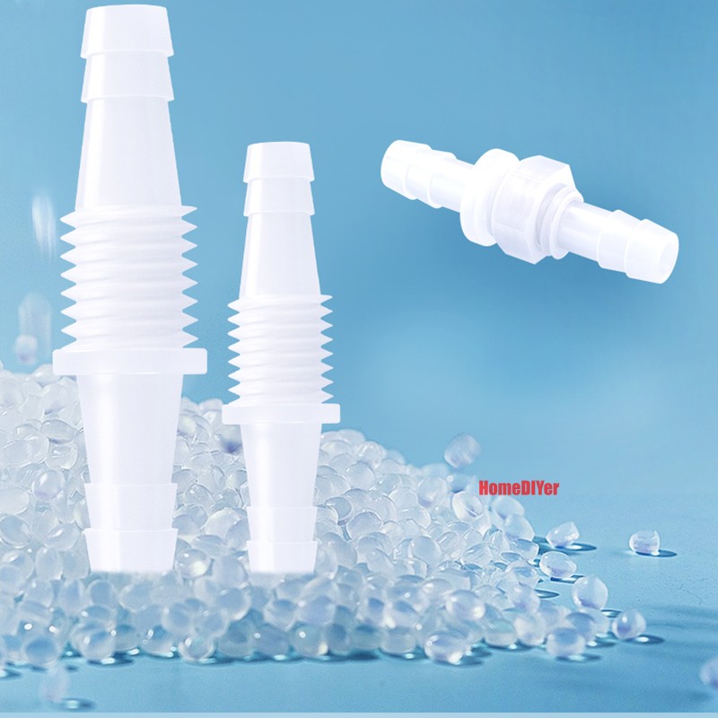 Straight Thread Reducer Joiner Tube Plastic Barbed Connector Pipe Hose Air Water