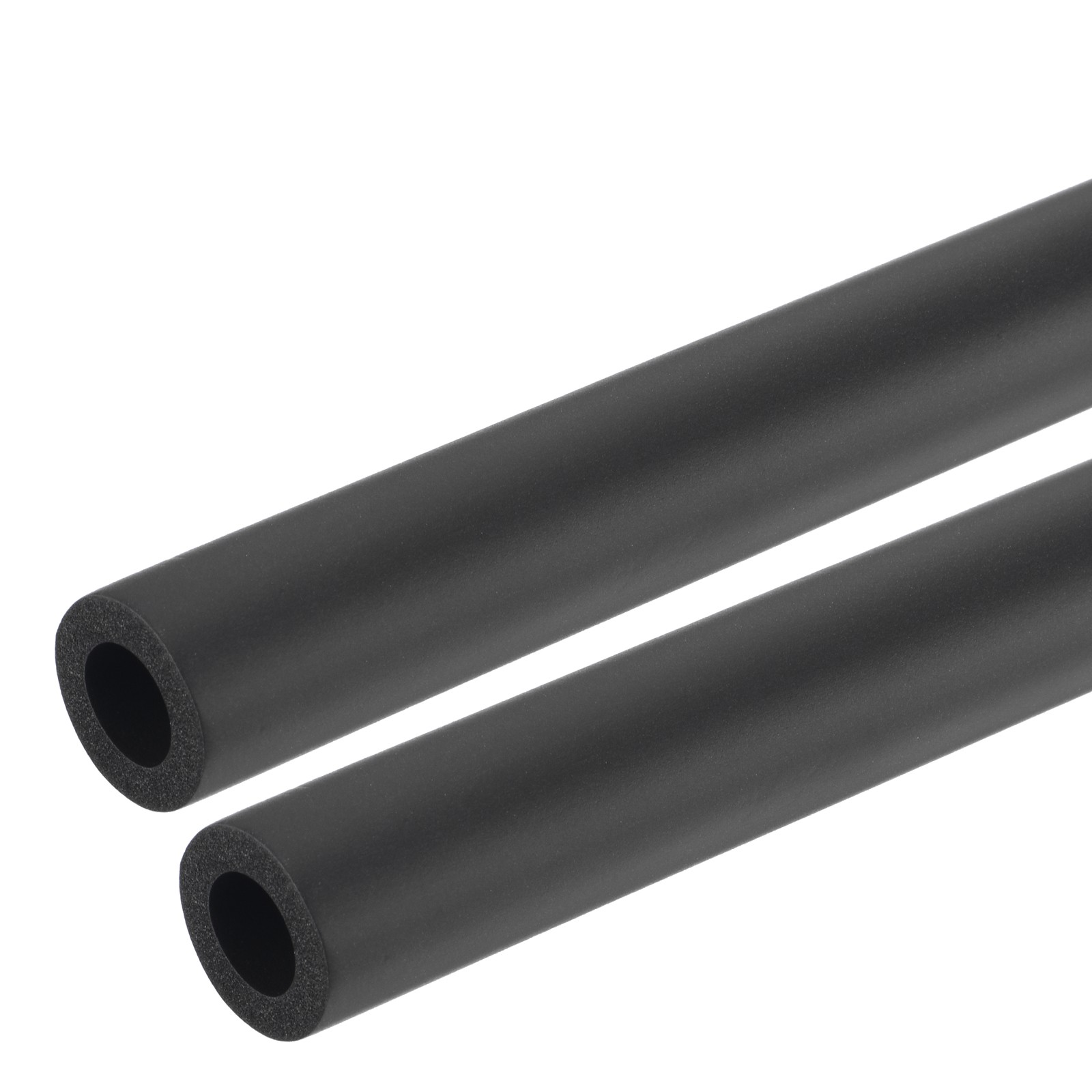 2pcs 0.3 Meter/1ft Pipe Insulation Tube 13mm ID 23mm OD Foam Tubing, Black