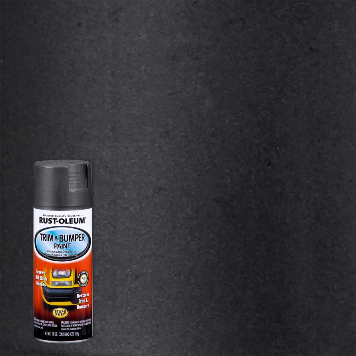 Rust-Oleum Automotive Trim & Bumper Spray Paint, Black, 11 Oz Spray – 251574
