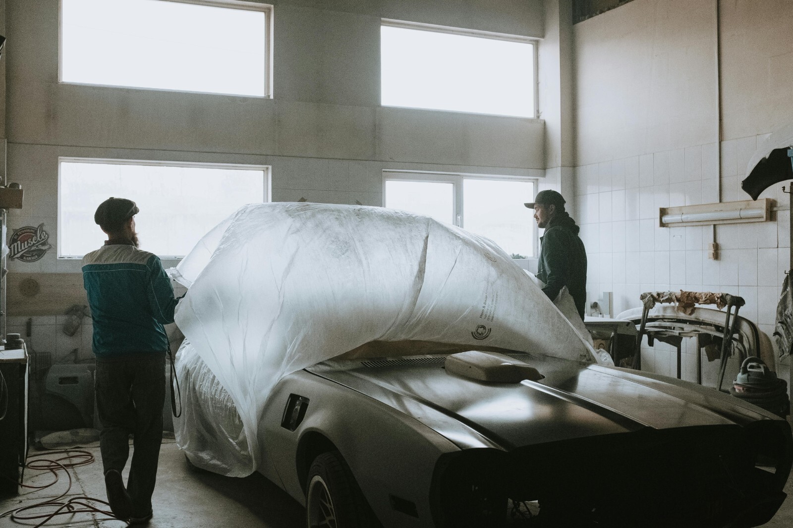 Clear Protective Film Roll Masking Plastic Sheeting Automotive For Painting