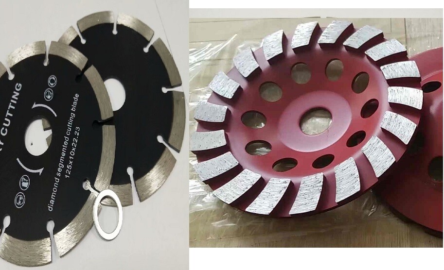 Masonry Diamond Grinding & Cutting Combo 6″ Cup Wheel saw Blade