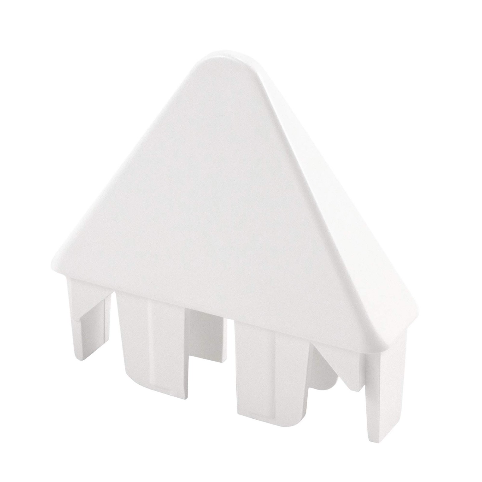 White 7/8″ x 3″ Pointed Vinyl Picket Caps | Pack of 10