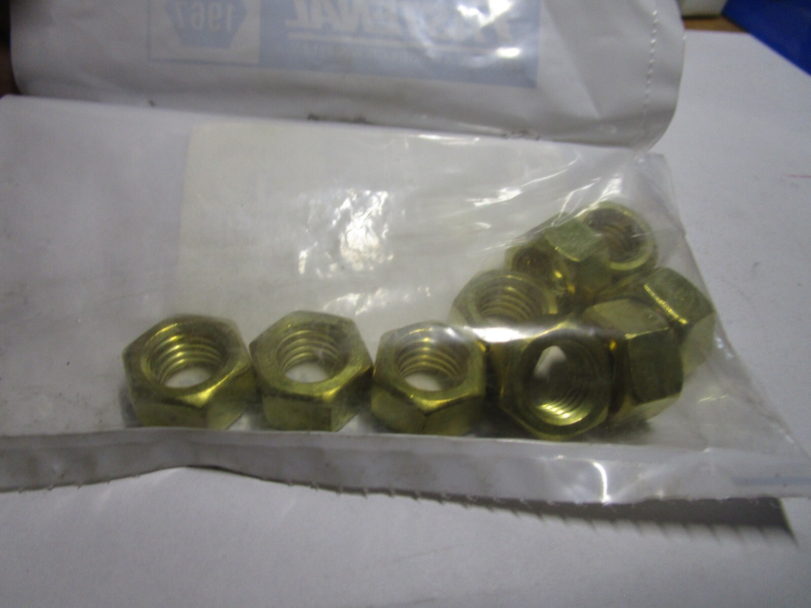 1/2″-13 Brass Finished Hex Nut QTY 9
