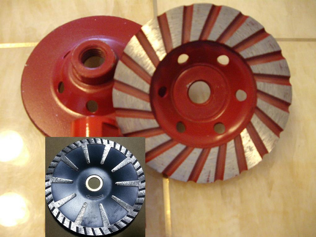 3 X 4 Inch Coarse Turbo Cup 5 Inch Turbo Convex Blade Concrete Sink cut Granite