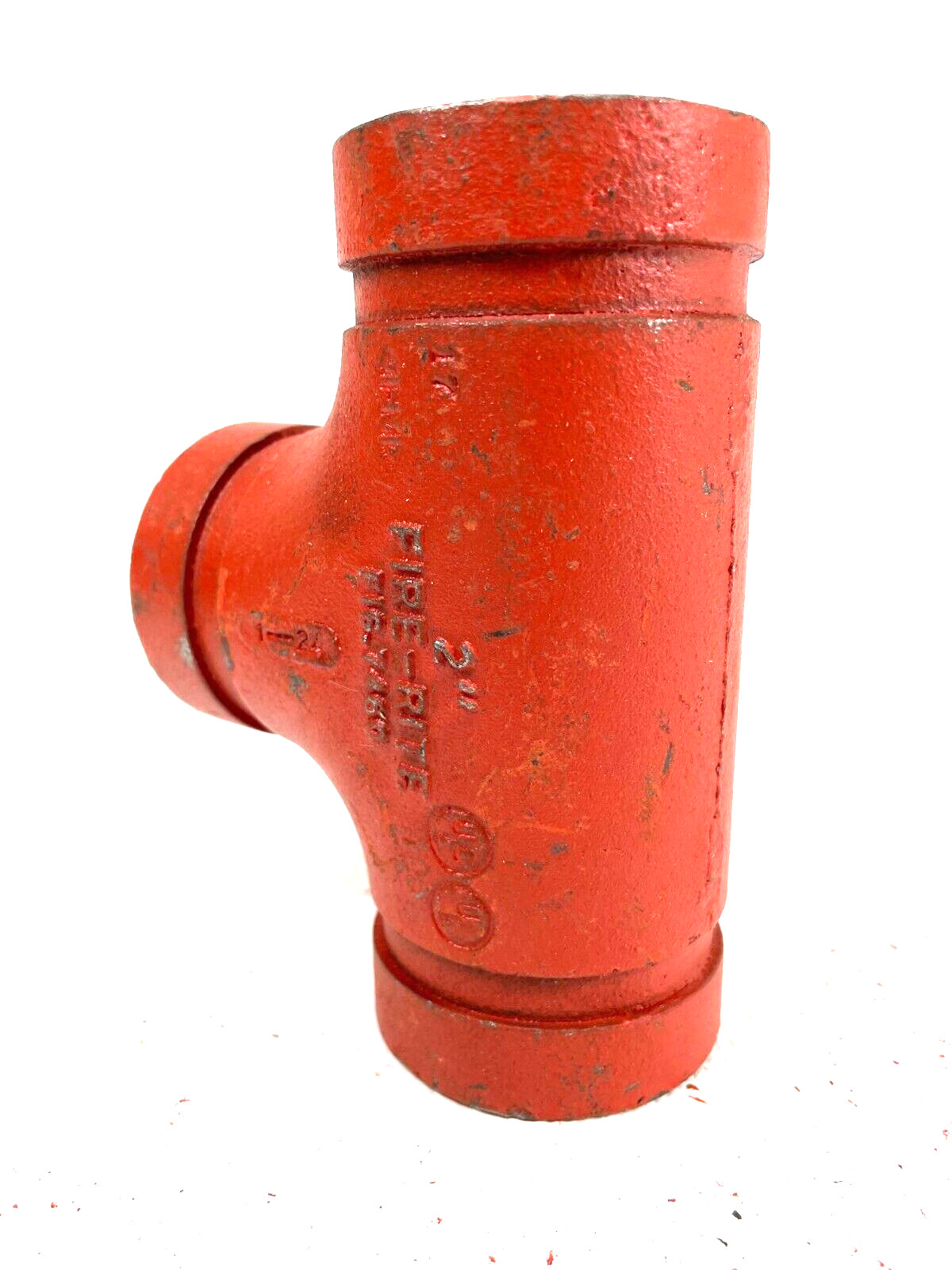 Gruvlok Fire-Rite Style 7460 Straight Tee 2″ Grooved End IPS Pipe Size Fitting