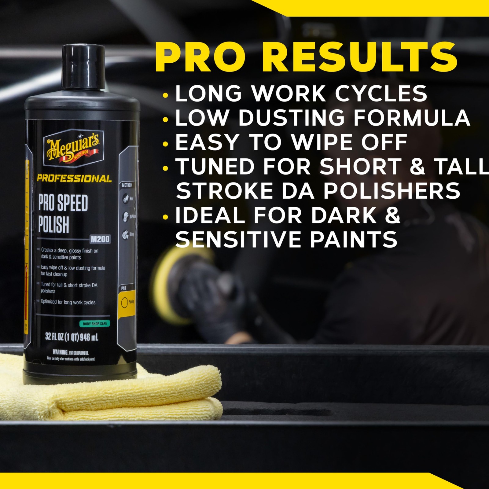 Meguiar’s M200 Pro Speed Polish, Extremely 32 Oz, Polish