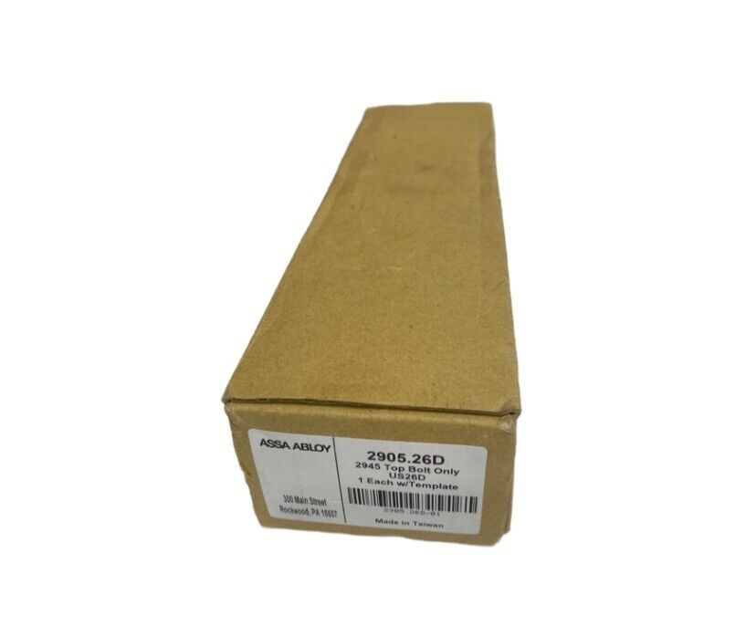 ASSA ABLOY 2905.26D TOP BOLT ONLY 2945 COMBINATION FLUSH BOLT SELF-LATCHING