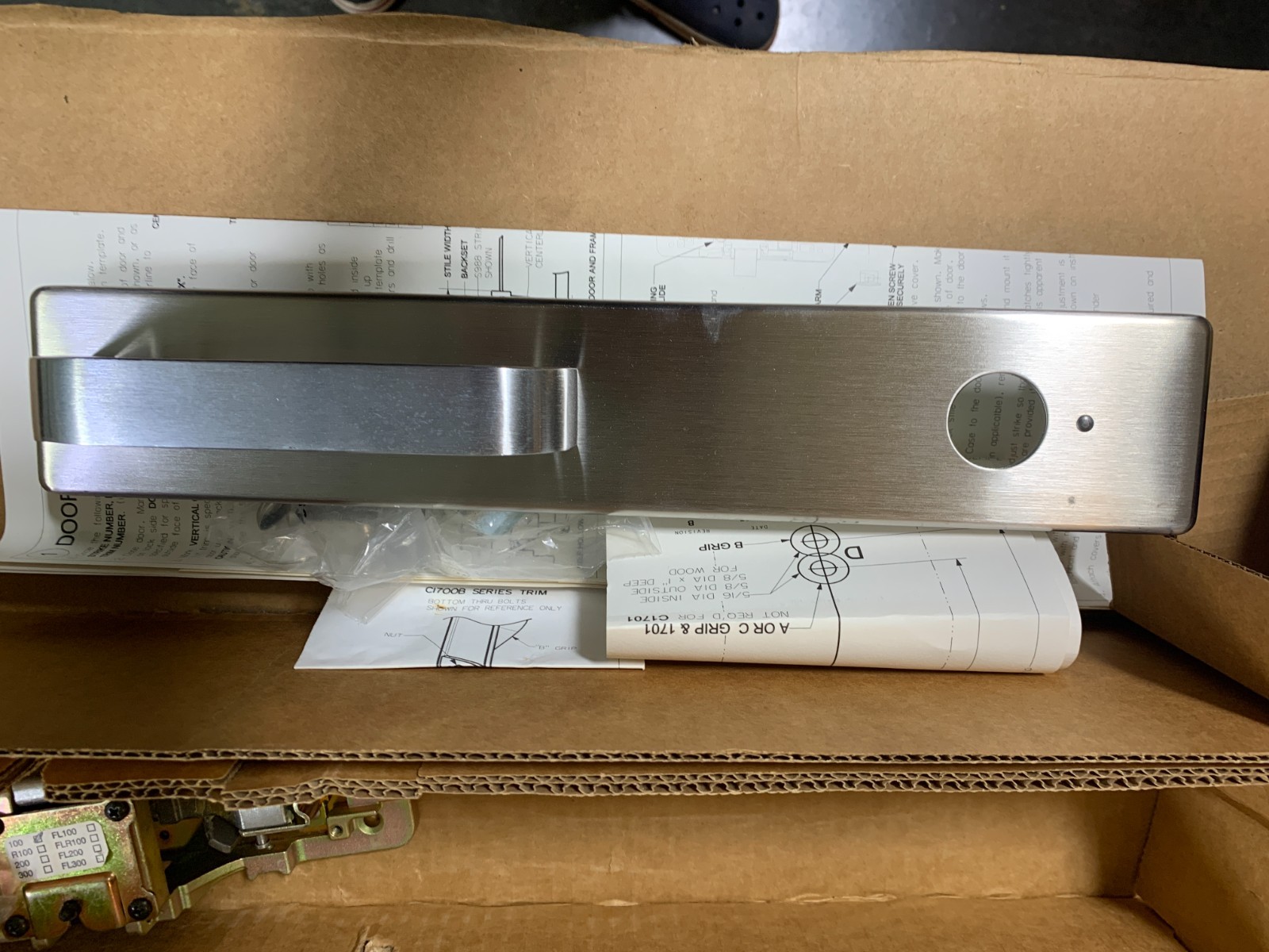 Precision Hardware PHI Series 100, 1703 A Trim, S982 Strike 3′ LHRB New in Box