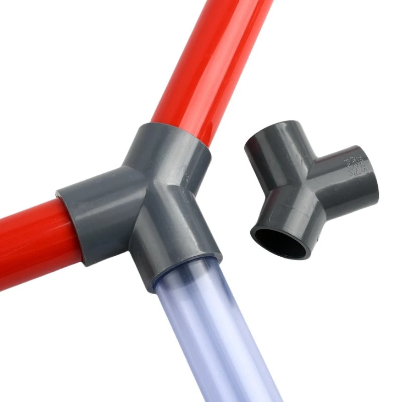 63mm 1 piece 1/5PCS 20/25/32/40/50/63mm PVC Pipe Y-Type Tee Connectors 3-Way Qui