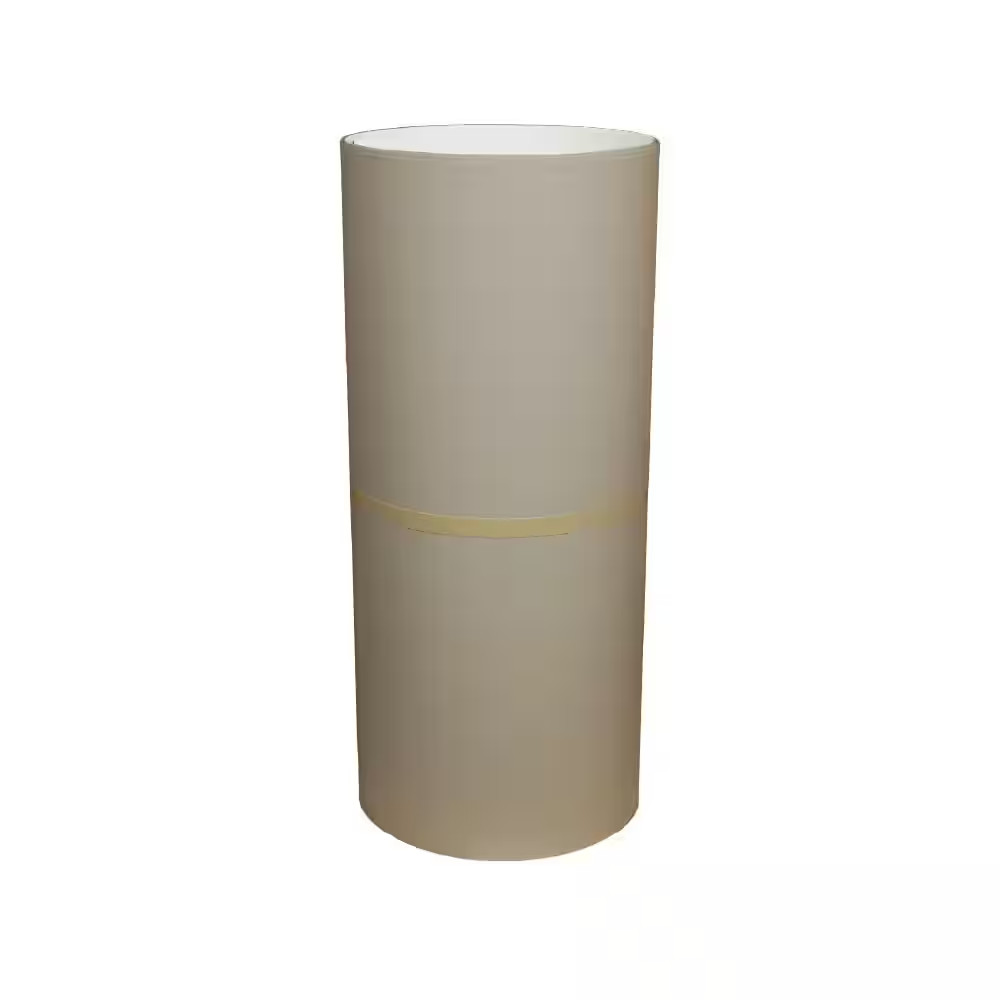 24 In. X 50 Ft. Sandstone Beige over White Aluminum Trim Coil