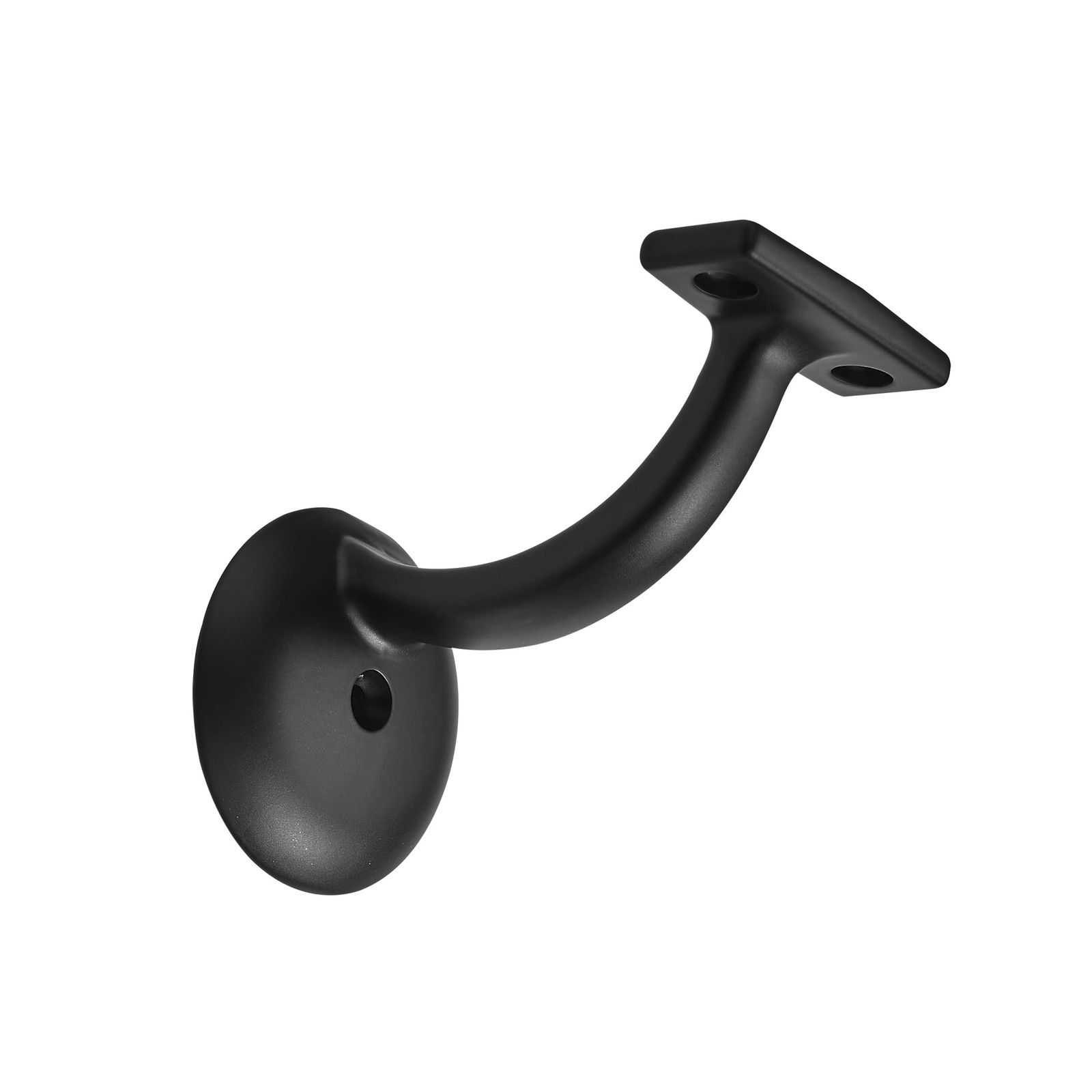 khtumeware 6 Pack Matte Black Hand Rail Handrail Stair Brackets,
