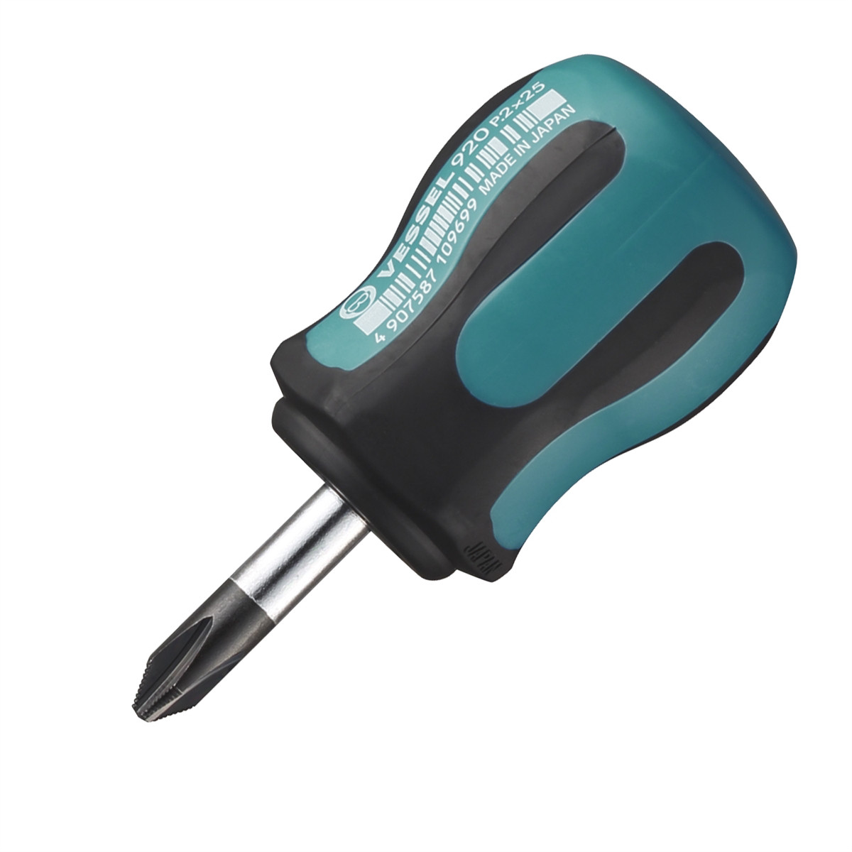 920P225Vessel Tools MEGADORA Stubby Screwdriver PH2x25