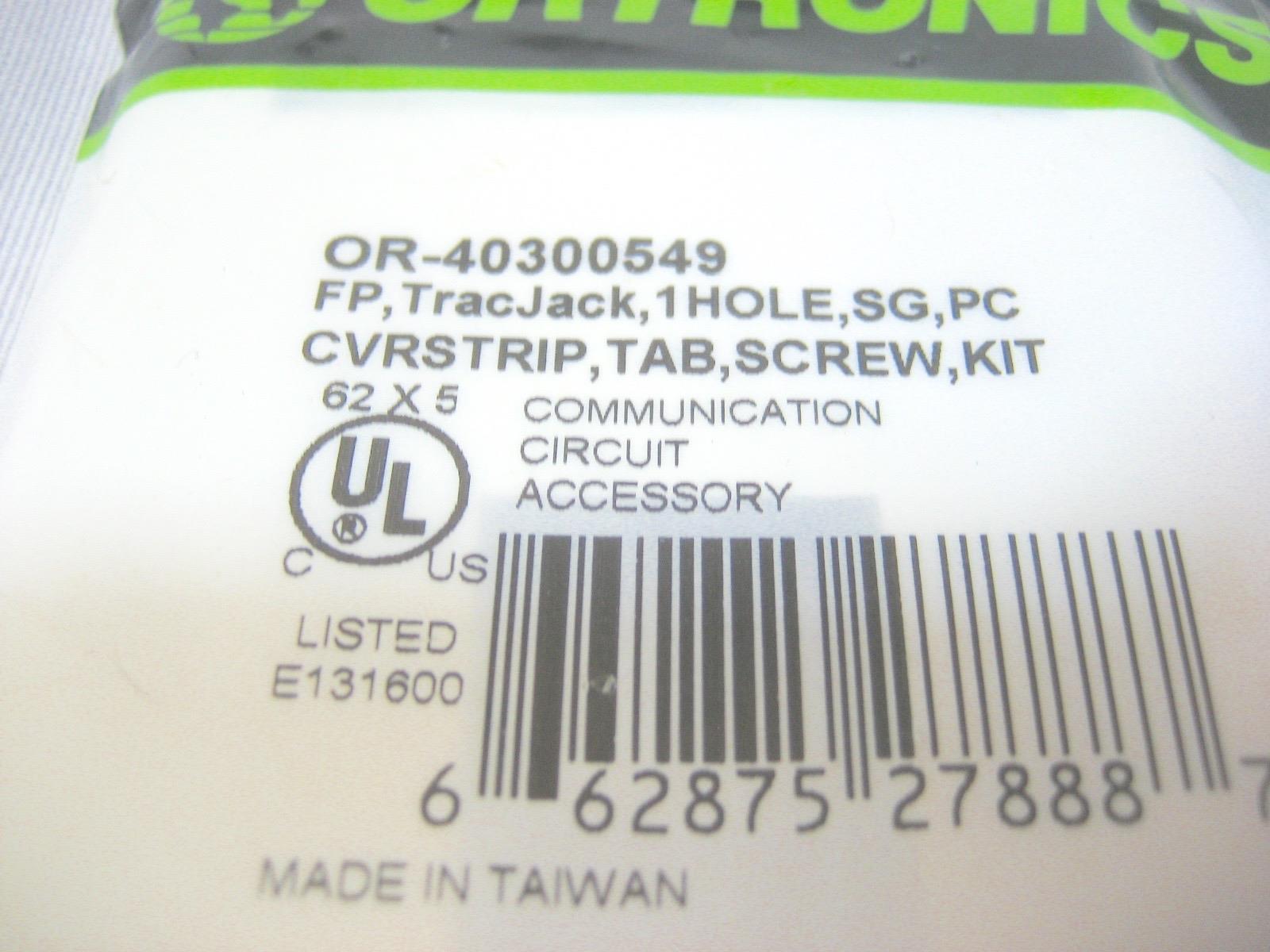 Lot of 100 Ortronics OR-40300549 FP TracJack 1 Hole SG PC CVR Strip Tab Screw