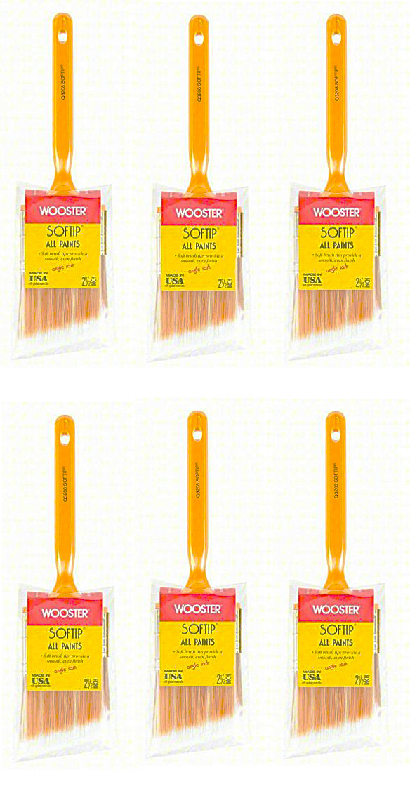 Wooster Softip 2-1/2″ All Paints Angel Sash Paintbrush Q3208 Nylon/Polyester