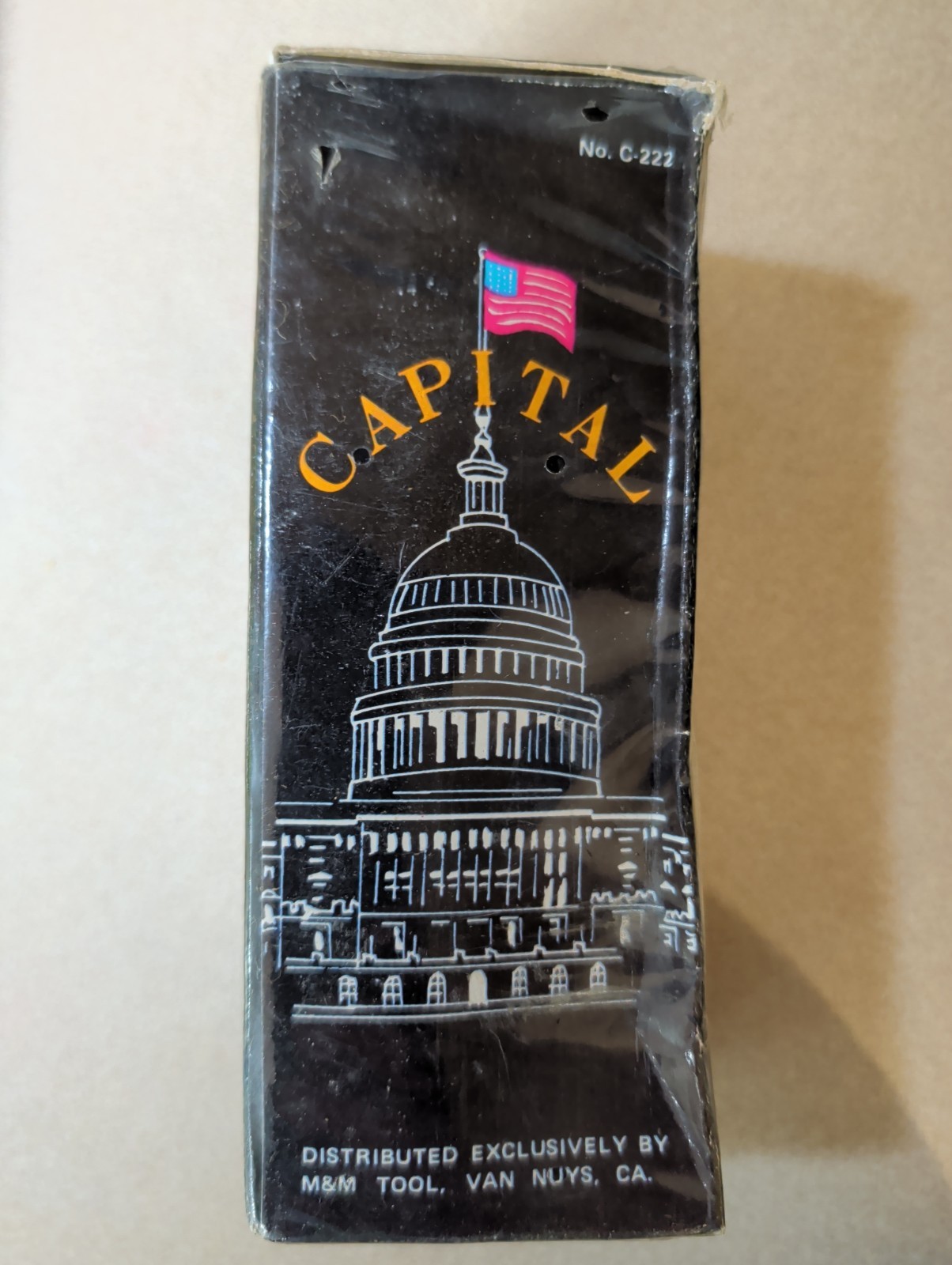 Vintage New Capital Pneumatic Touch-up Gun Canister 1/4 Made In USA