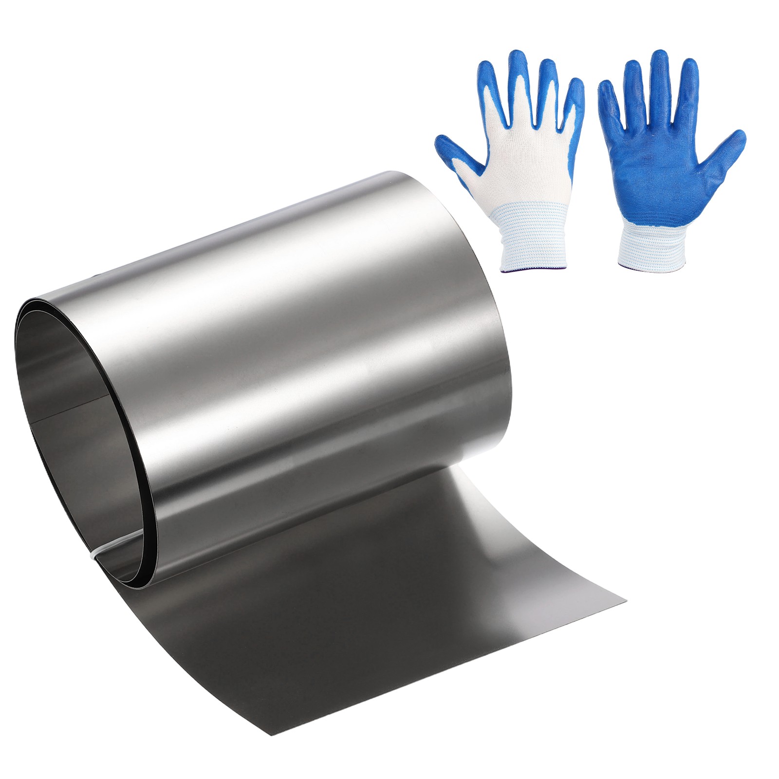 7.9in x 3.3ft Stainless Steel Flashing Roll, 0.2mm Metal Roof Panels