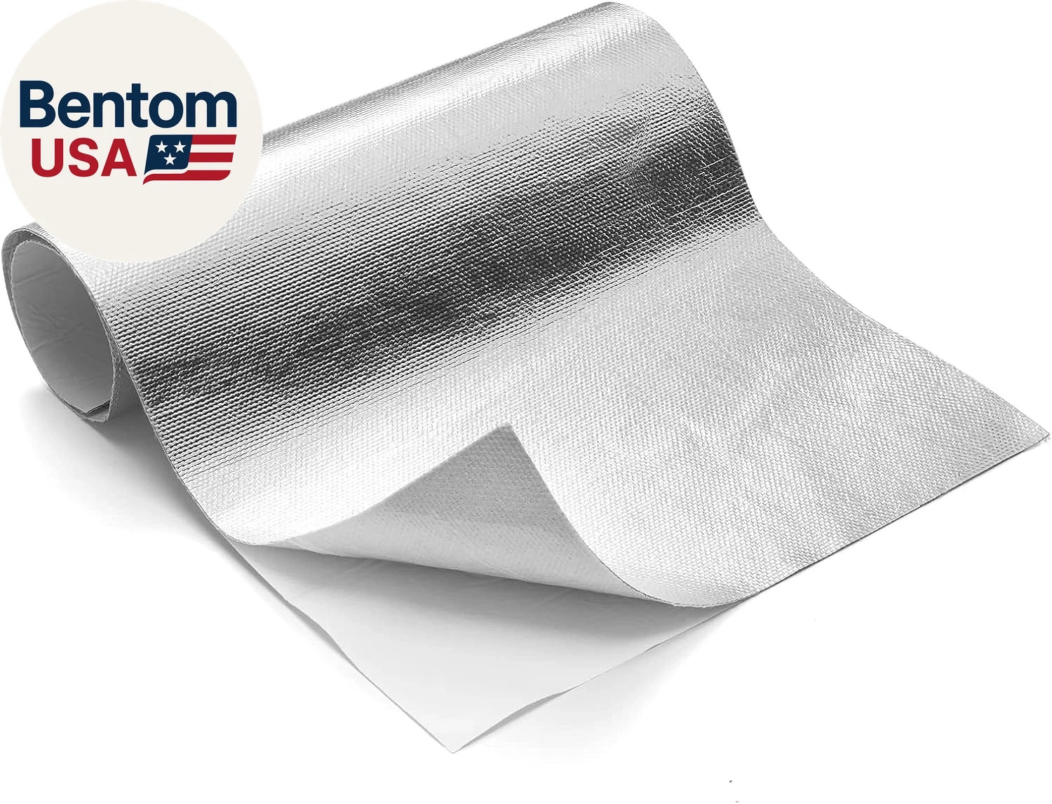 Aluminized Heat Shield Thermal Barrier Adhesive Backed Heat Blanket 24” X 40”,