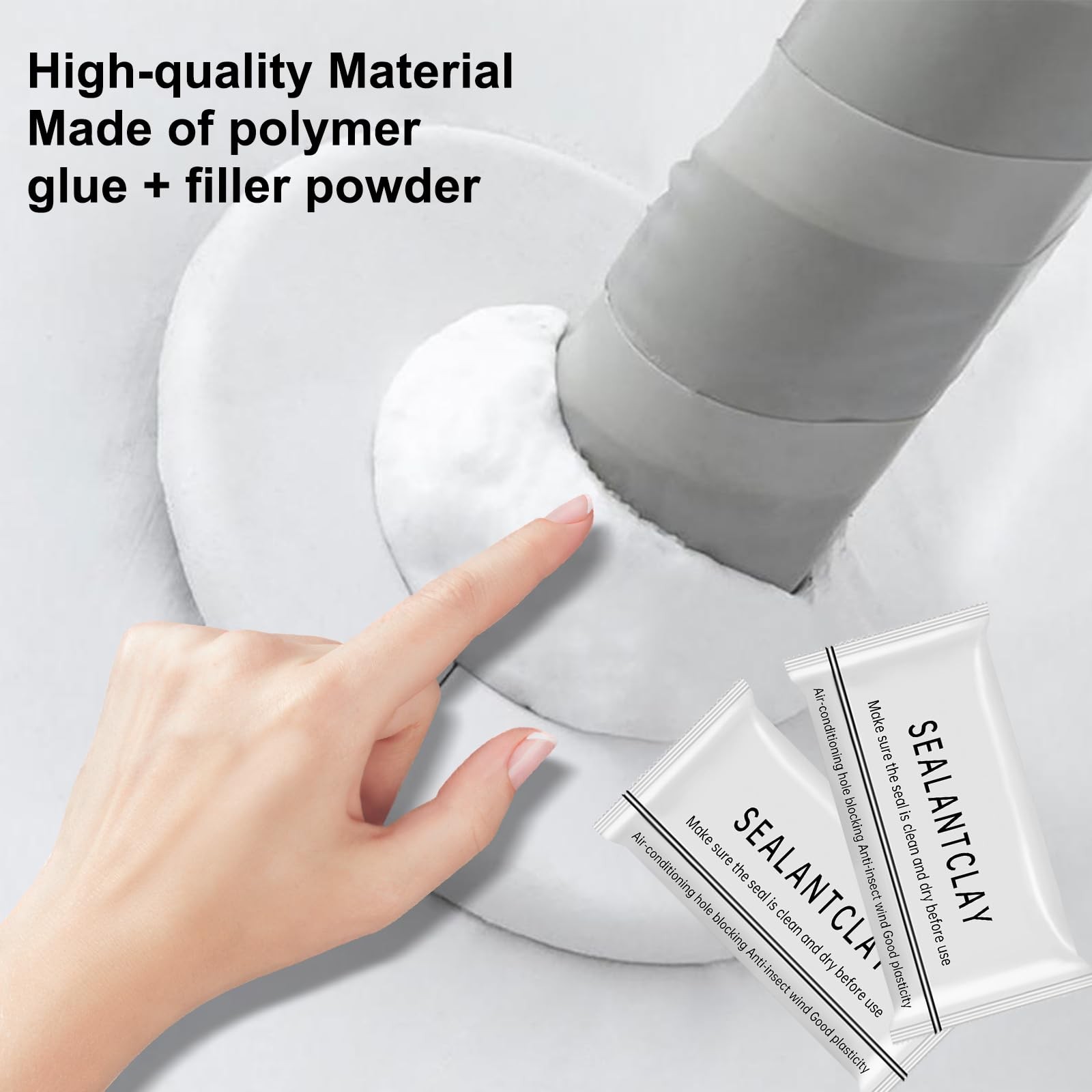 Waterproof Sealant Mastic,Repair Sealing Clay,Quick Mending Mud for Drain Con…