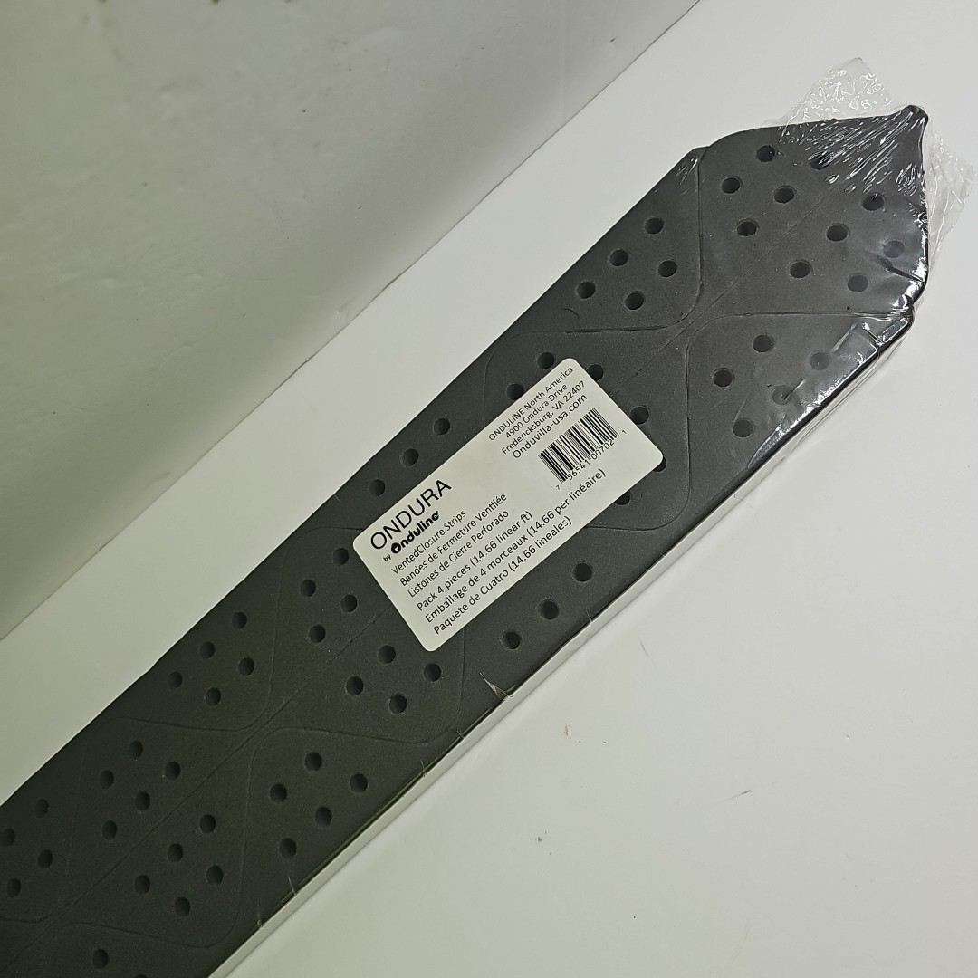 Ondura Vented Closure Foam Strip Pack Of 4 Piece Strips Gray Onduline