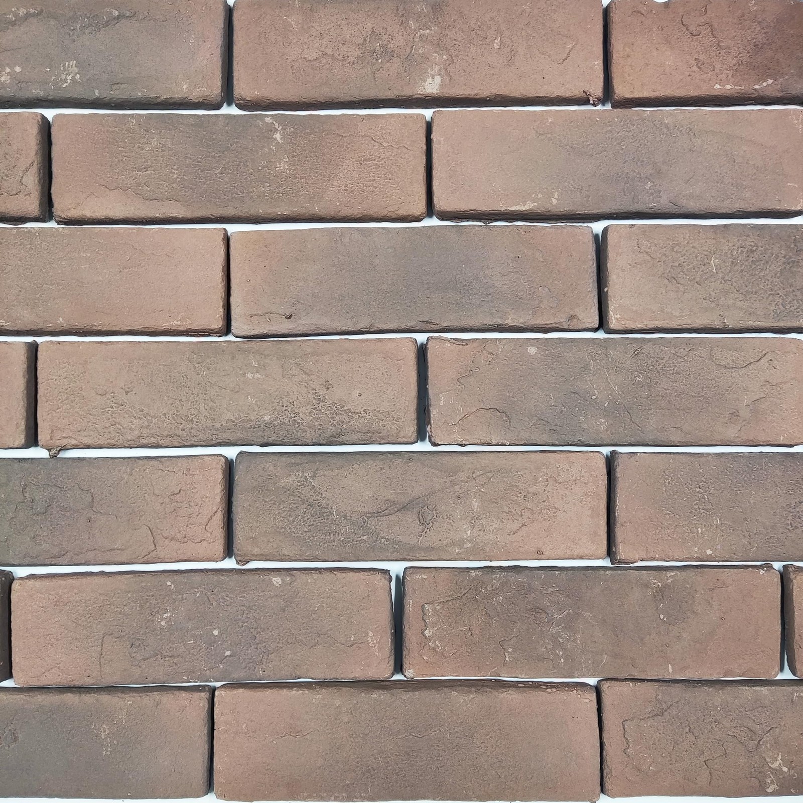 Jusmioke 20 Pcs Brown Thin Wall Brick Veneers, 2.4in x x 7.9in,