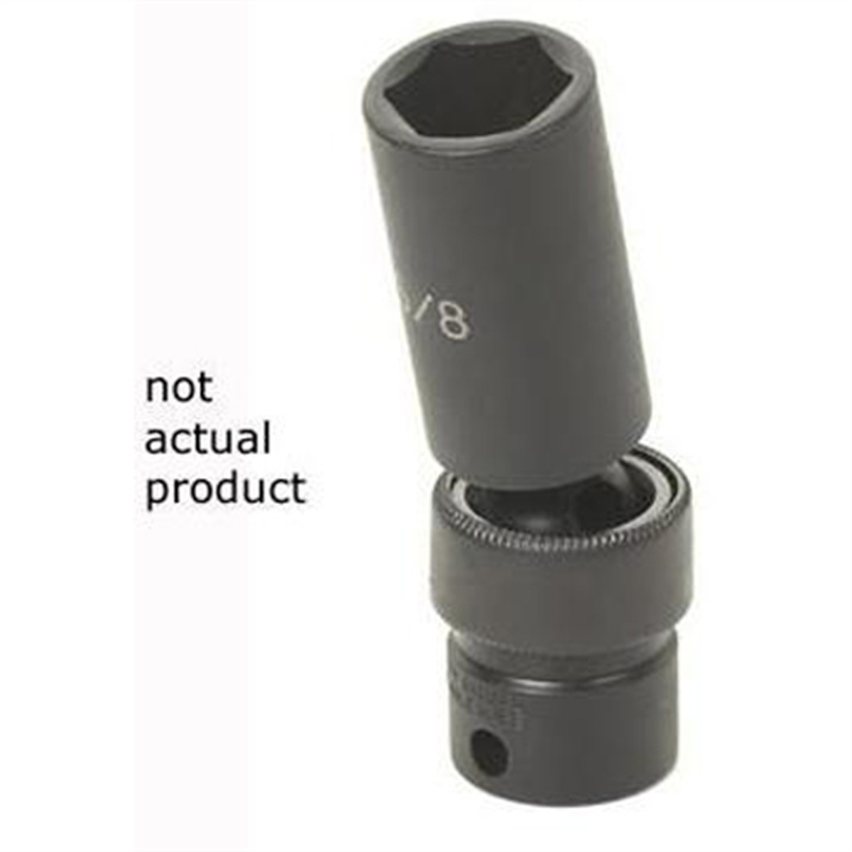 Grey Pneumatic 1024UD Grey Pneumatic SOC 3/4 3/8D IMP UNIV 6PT DP BLK