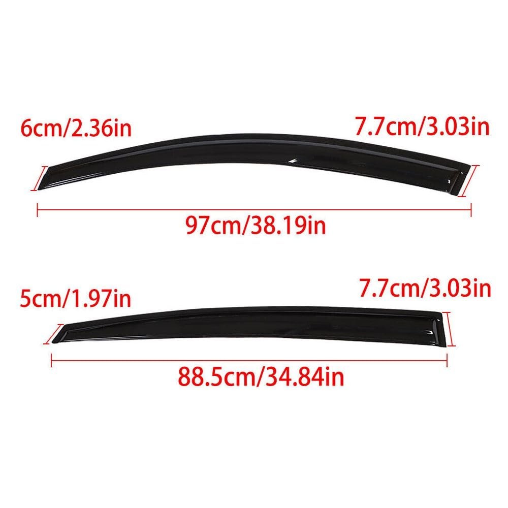 Window Visors Deflectors Left Right Kia Optima 2011-2015 224-0679