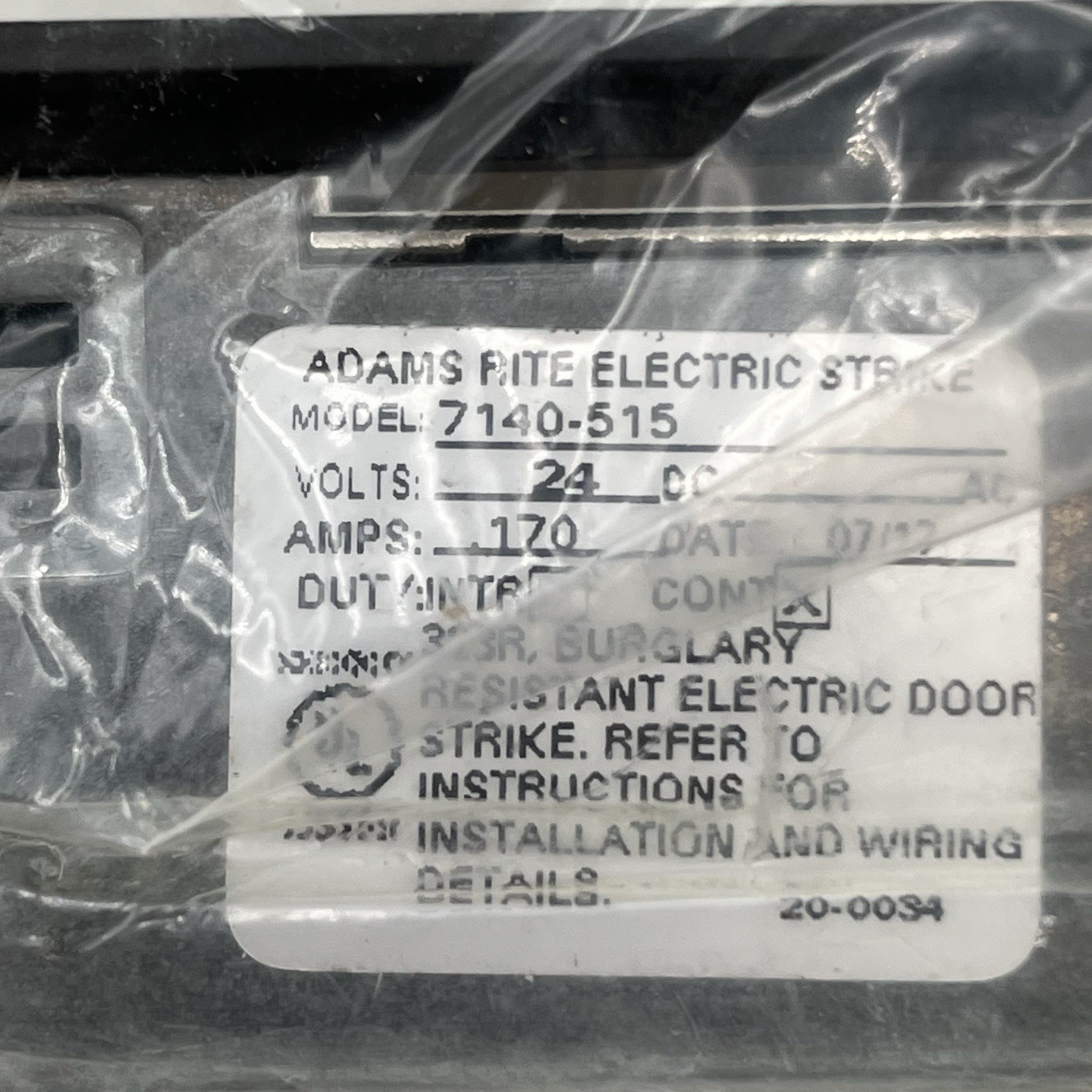 NEW!! Adams Rite Assa Abloy Electric Strike 24VAC Fail-Safe – 7140-515-335
