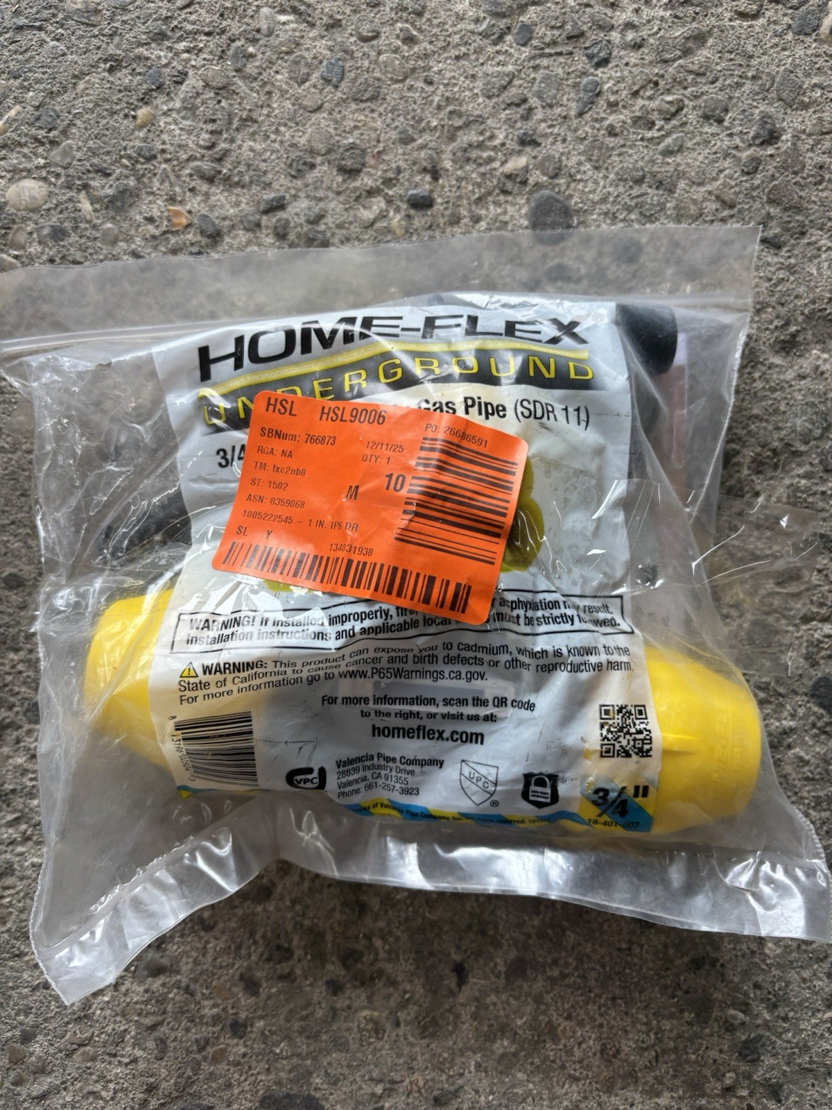 New Home-Flex 3/4″ Tee Underground for IPS Poly Gas Pipe SDR 11 18-401-007