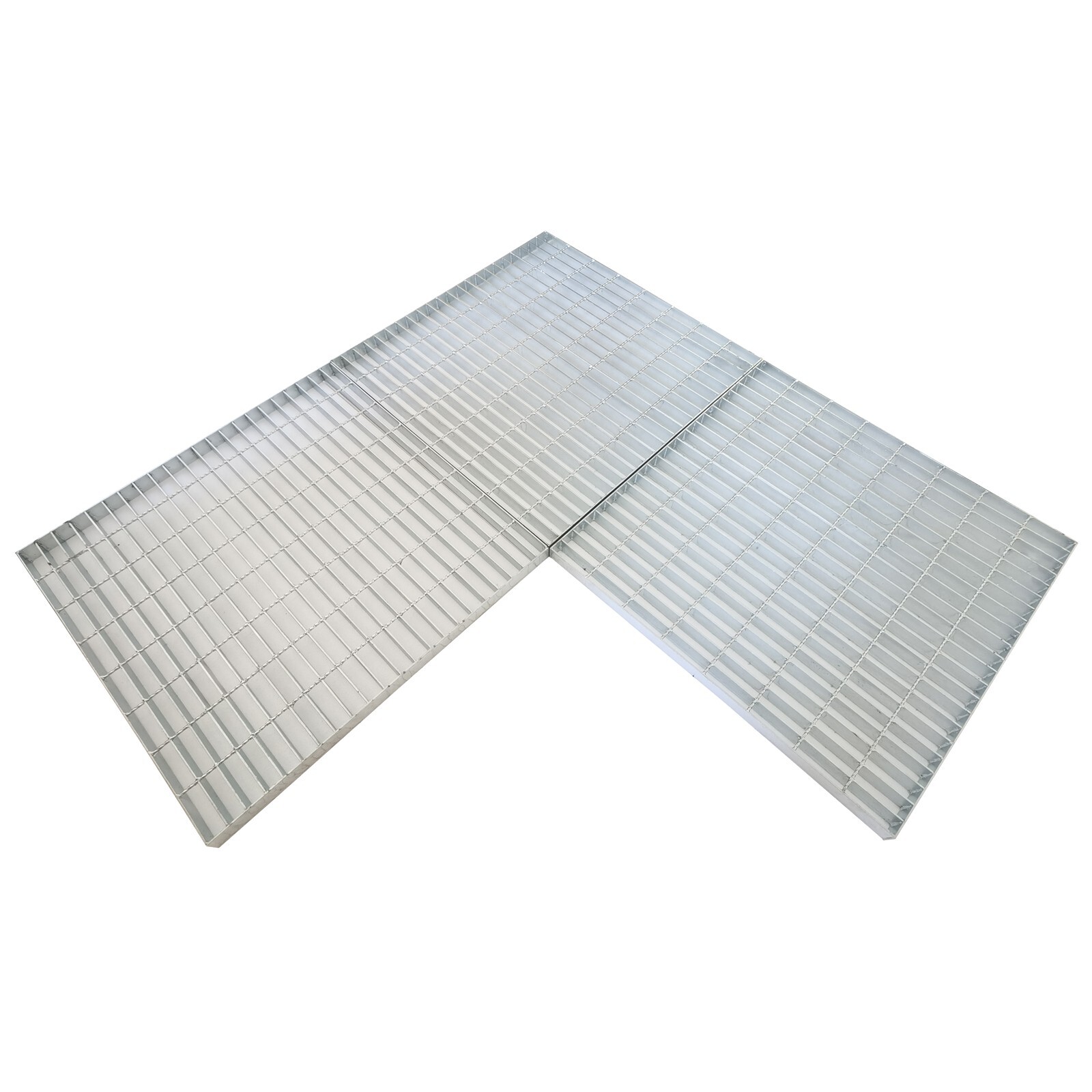 2.6ft*2.6ft Silver Gray Carbon Steel Grille Plate Thickness 1.5″ 1 Piece/Box