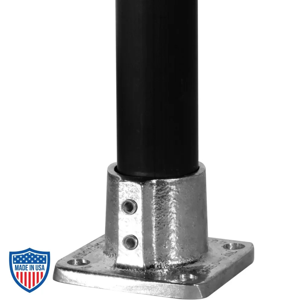 Hollaender® 1-1/2″ Square Floor Flange Speed-Rail® Fitting #45-8