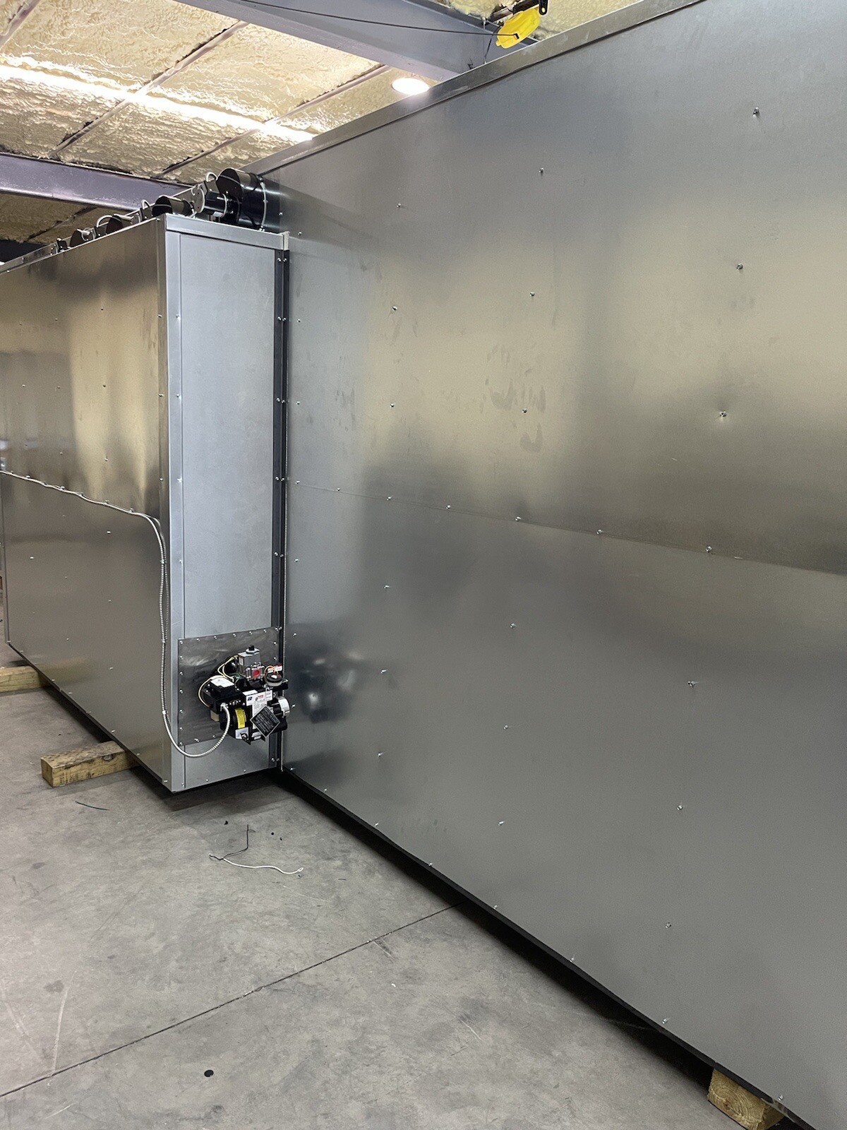 8x8X20 Pass Thru Full Welded Tube Gas Powder Coating Batch Oven NEW STYLE
