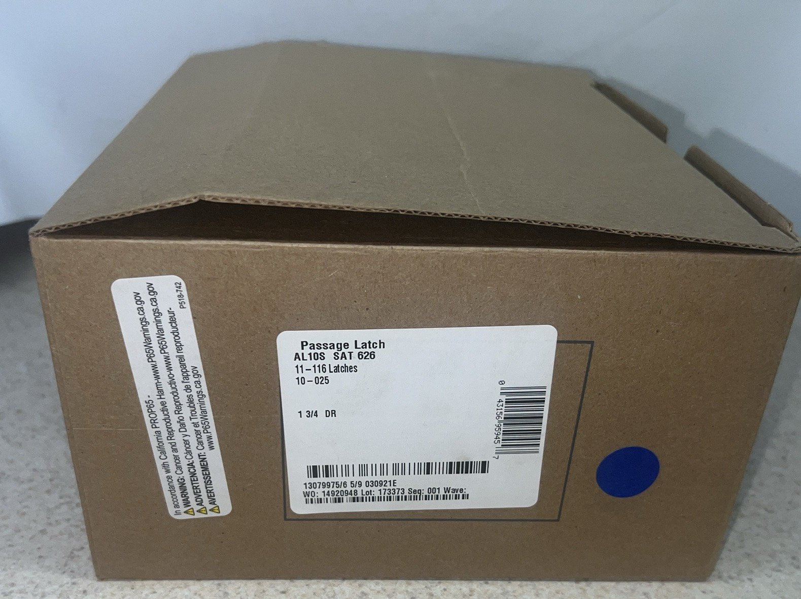 Schlage Saturn AL10S SAT 626 Commercial Door Passage Lever Satin