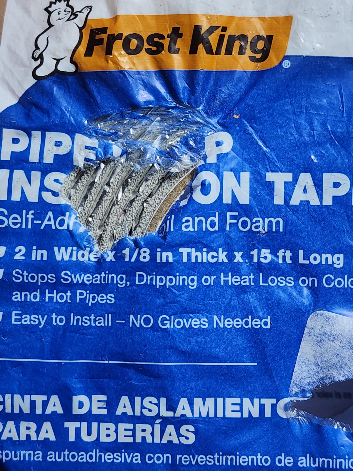 Frost King 1/8-in x 15-ft Fiberglass Pipe Wrap Insulation for 2-in Pipe
