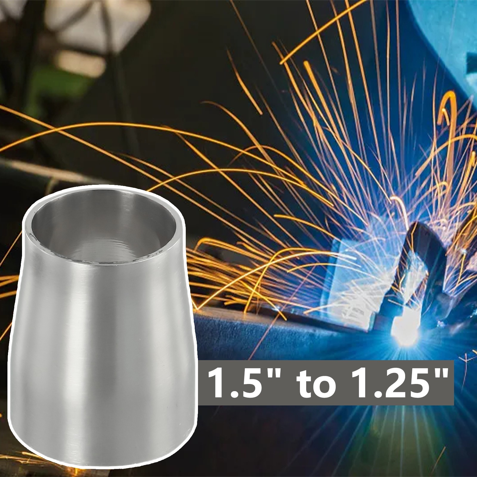Welded Reducer 316 Adapters Sanitary Fittings Sanitary Grade Stainless Steel 316