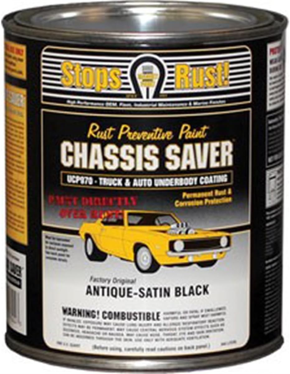 1 Quart Non-Toxic Satin Black Chassis Saver for Ultimate Rust Prevention