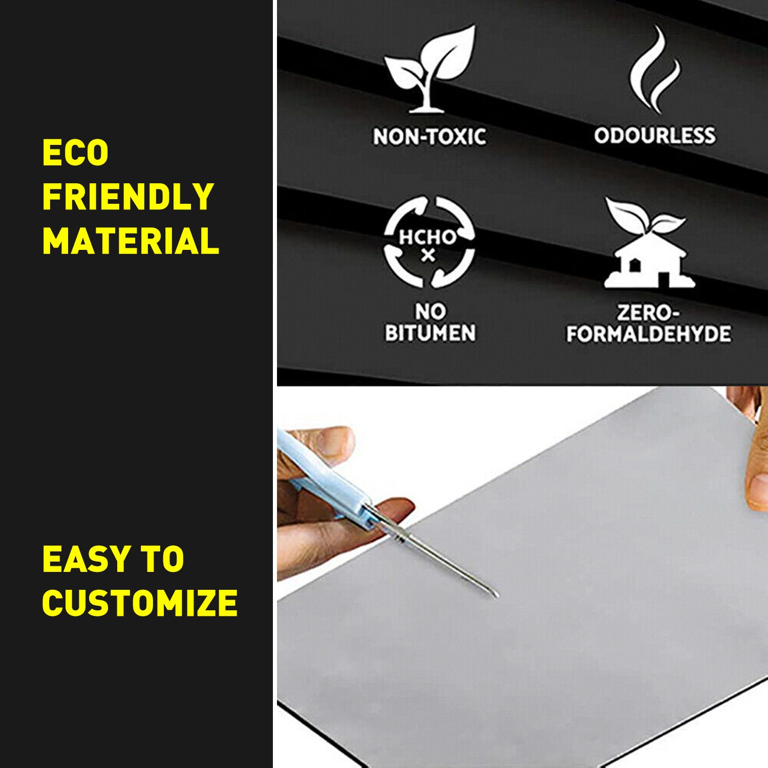 7MM Thickness Reflective Insulation Sheet, Heat Sound Deadener Aluminum Foil