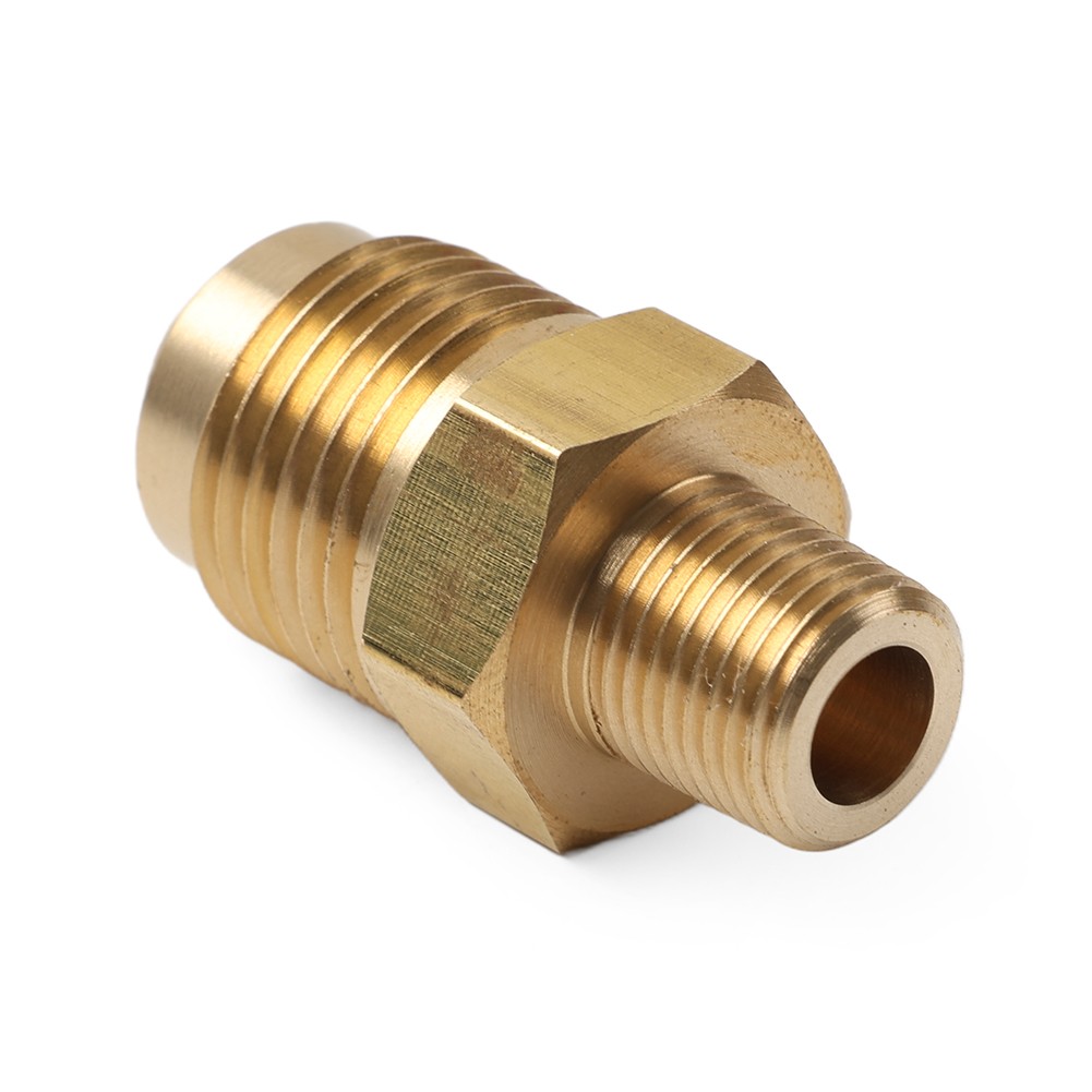 1pc 1/8 NPT Male To 3/8 SAE Flare Brass Pipe Fitting Air Conditioner Adapter
